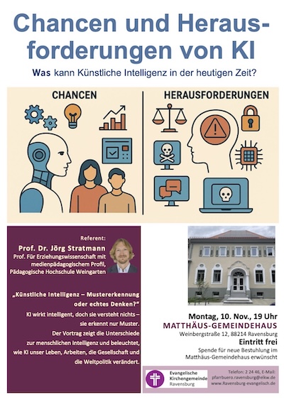 Vortrag zu KI in Ravensburg